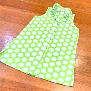 ZYNO~Size 5~Button Front Sleeveless Polkadot Dress